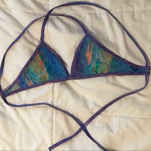 Mermaid scales print Jolyn triangle top